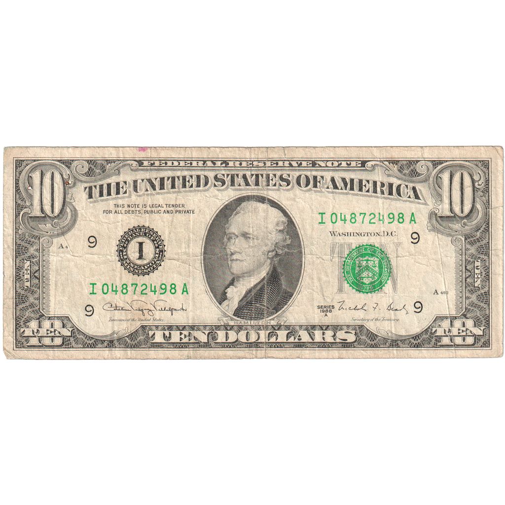 USA, 10 Dollars, VF(20-25)