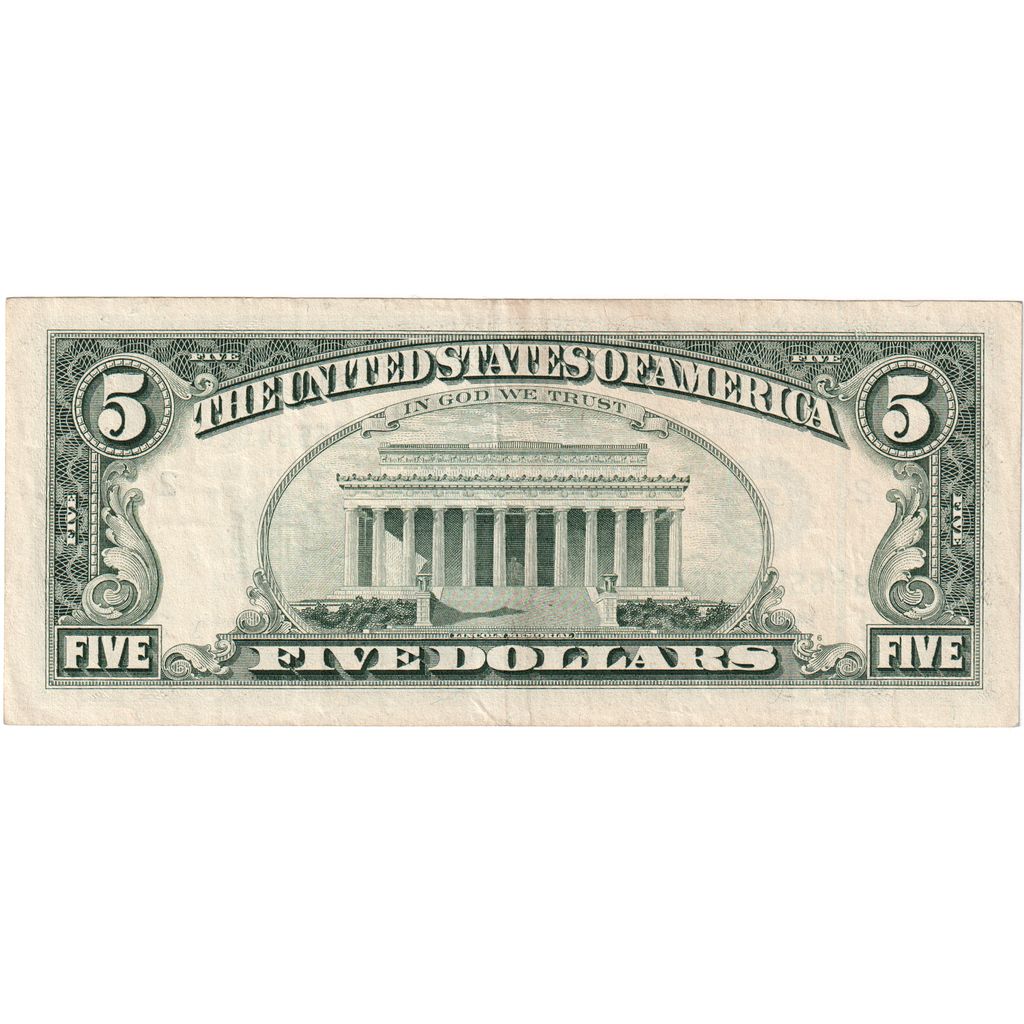 United States, Five Dollars, EF(40-45)