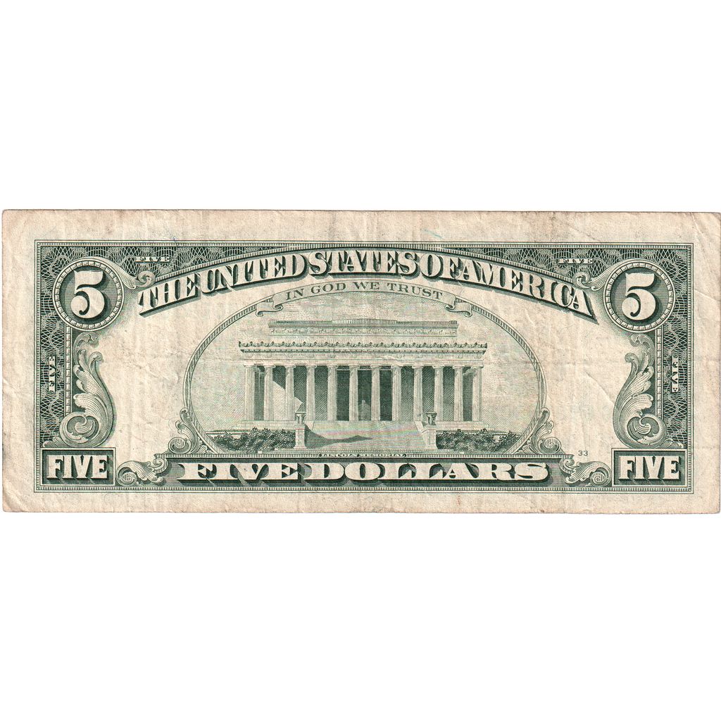 United States, Five Dollars, EF(40-45)