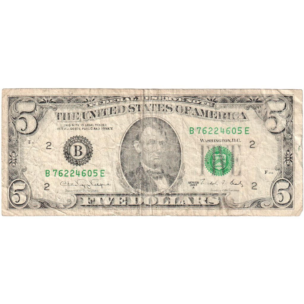 Verenigde Staten, Five Dollars, TB