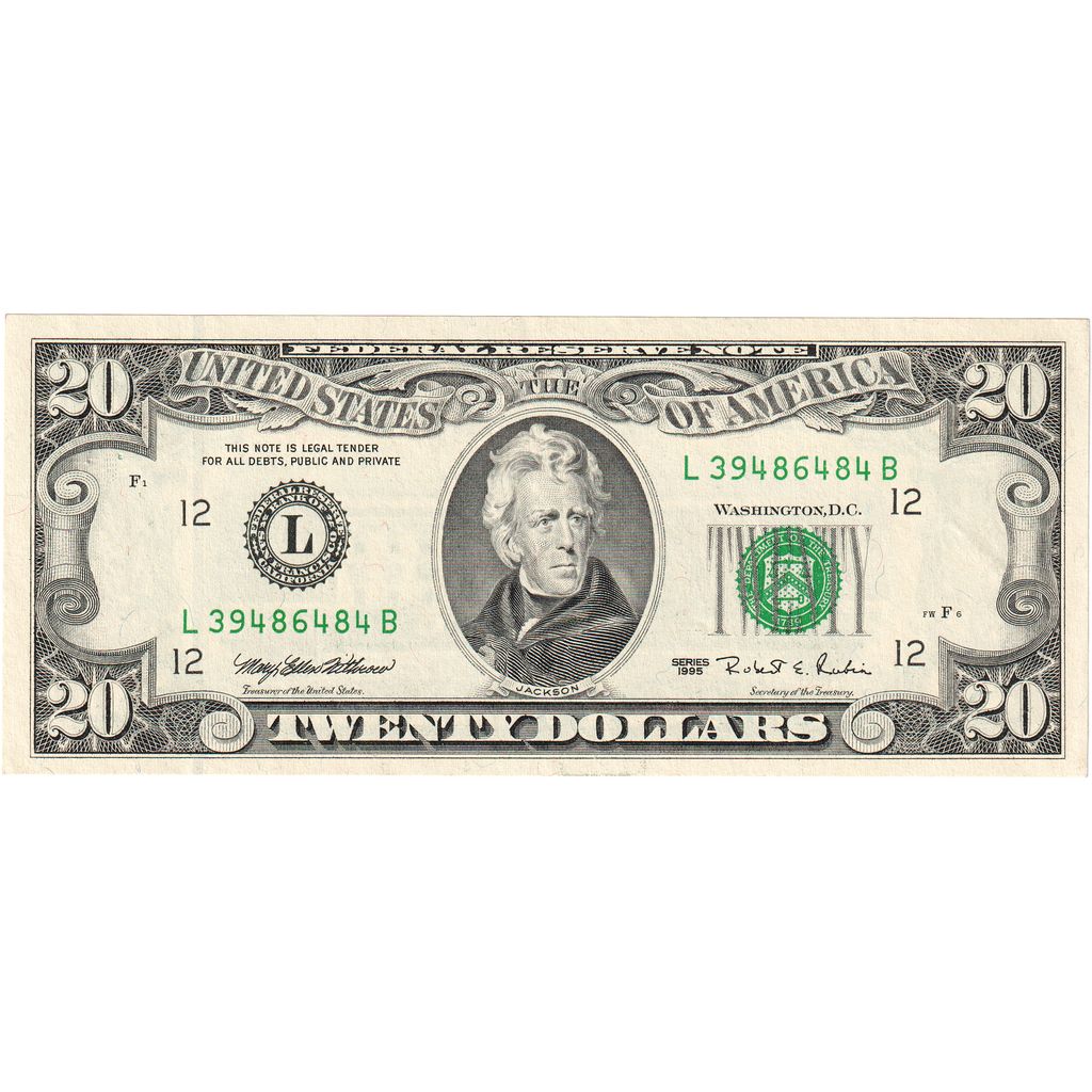 United States, 20 Dollars, AU(55-58)