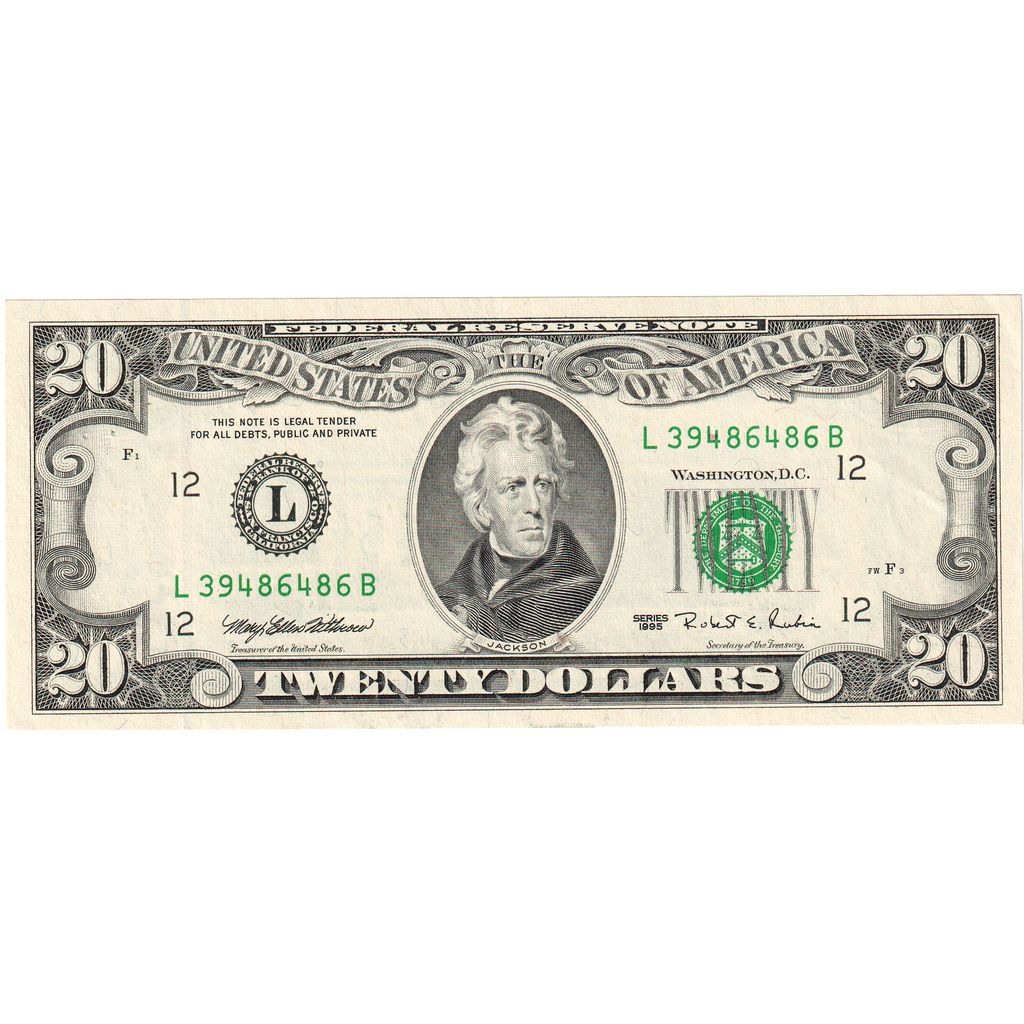 Stati Uniti, 20 Dollars, SPL-
