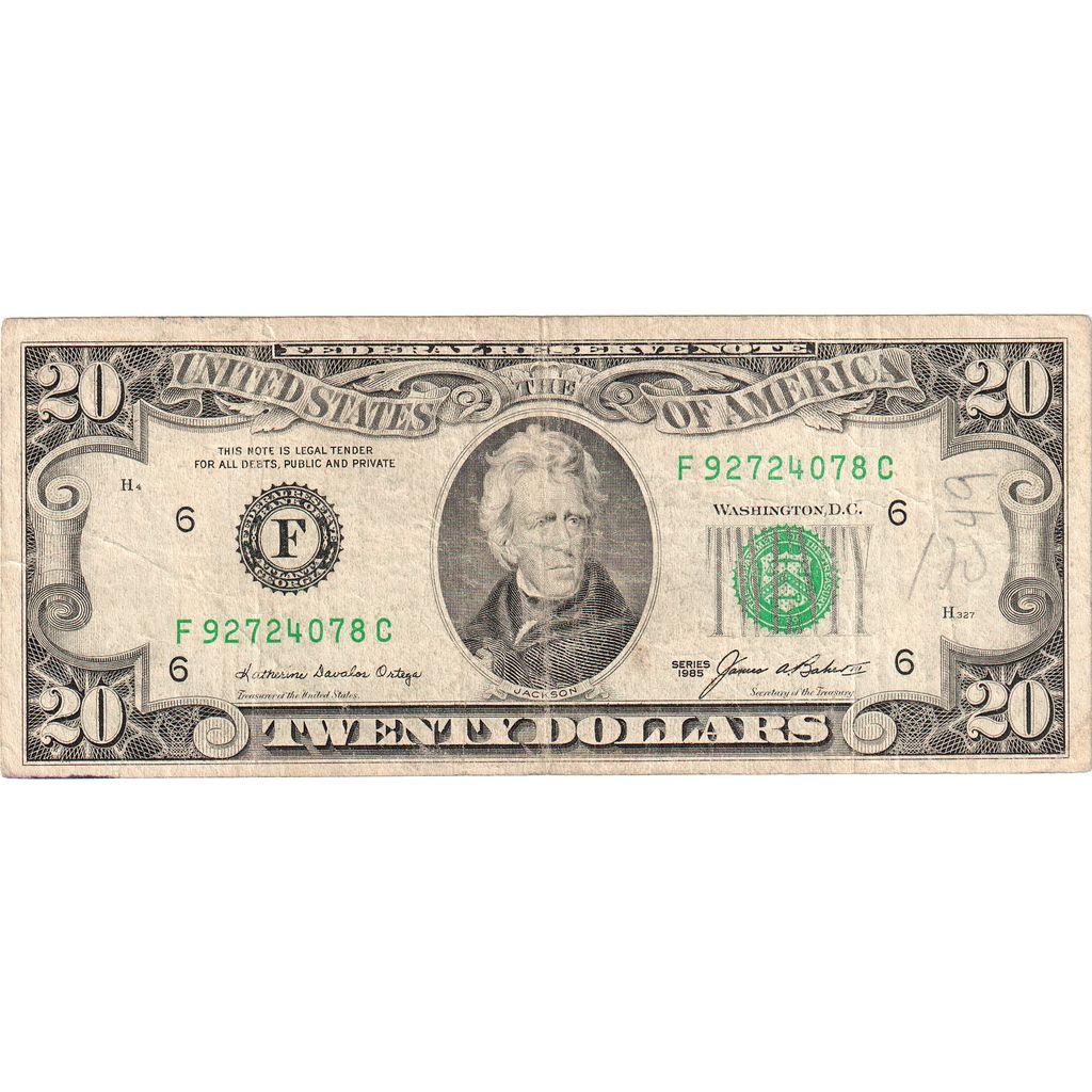 Stati Uniti, 20 Dollars, MB+