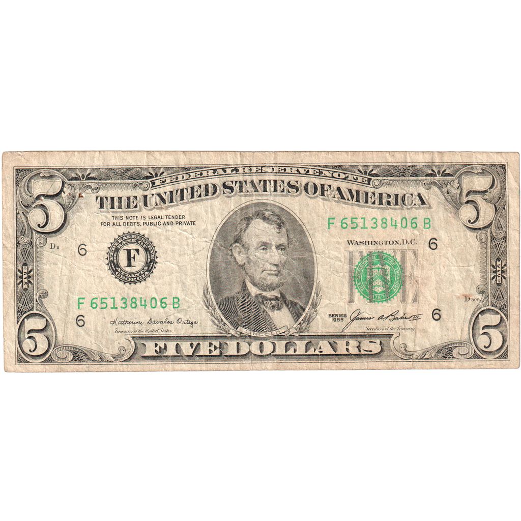 Stati Uniti, Five Dollars, MB