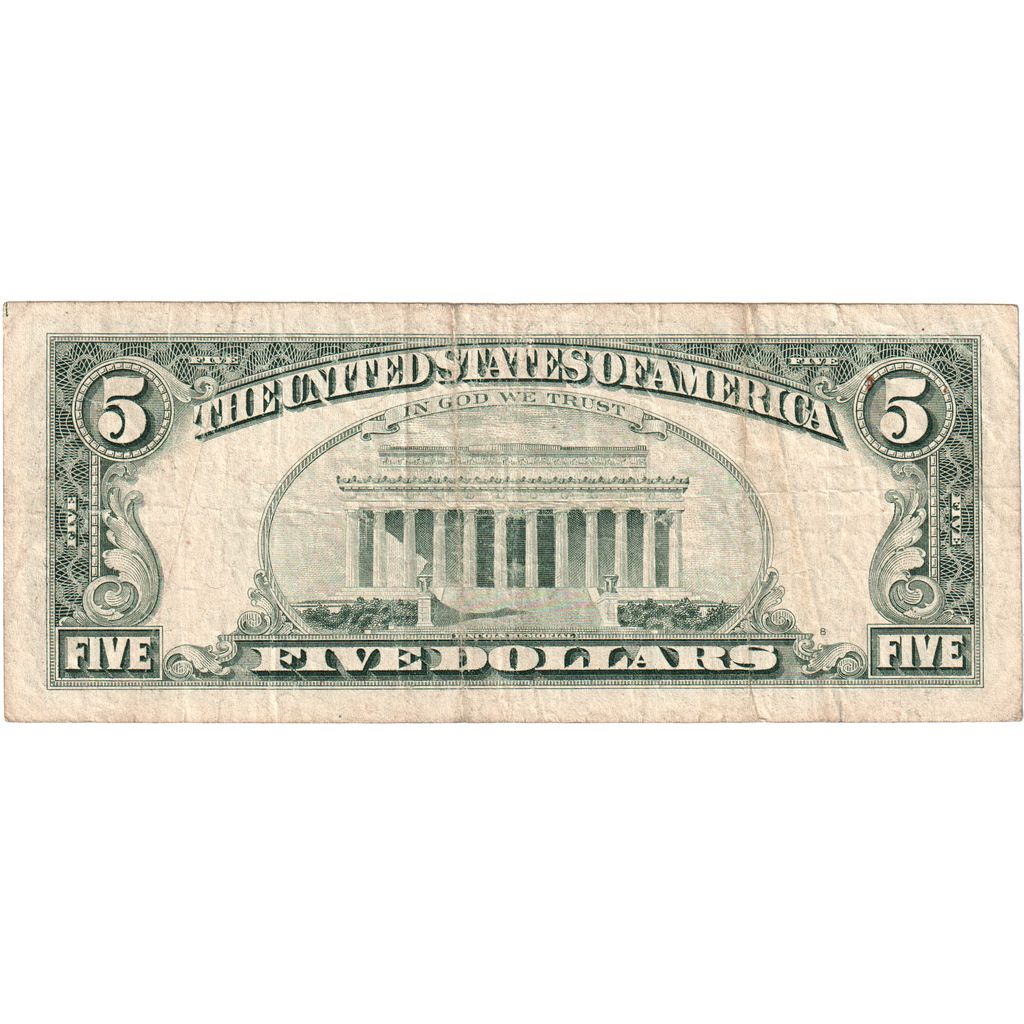 United States, Five Dollars, VF(20-25)