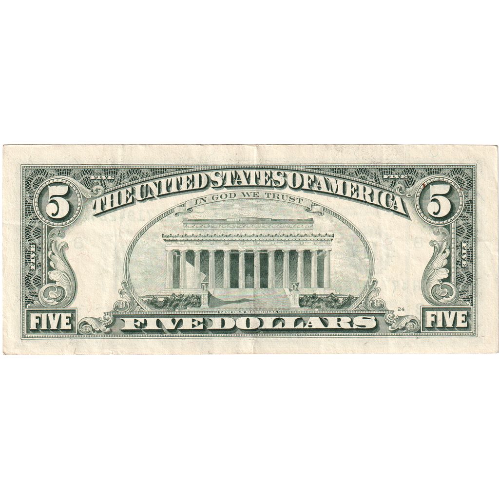 United States, Five Dollars, EF(40-45)