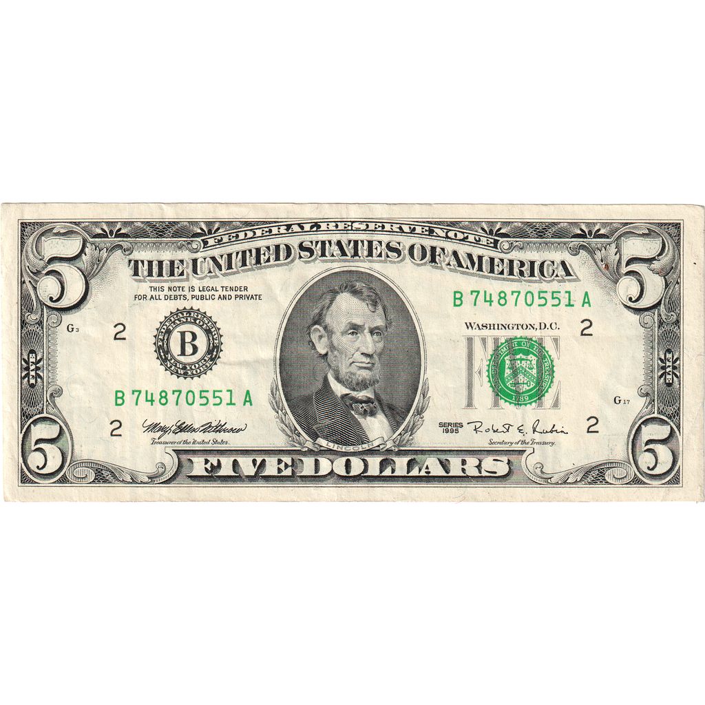 Stati Uniti, Five Dollars, BB