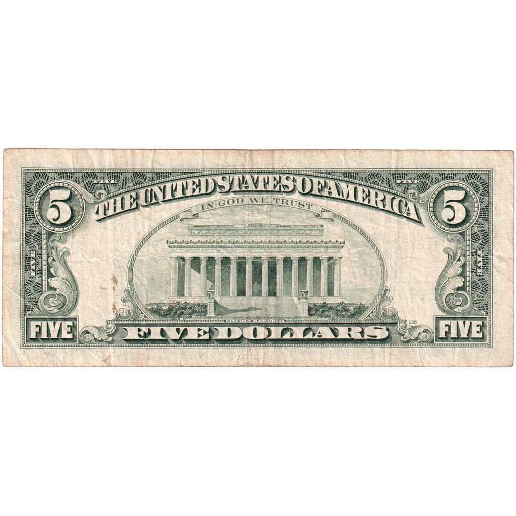 Verenigde Staten, Five Dollars, TB+