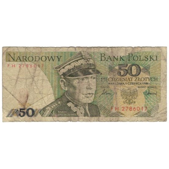 Geldschein, Polen, 50 Zlotych, 1986, 1986-06-01, KM:142c, GE