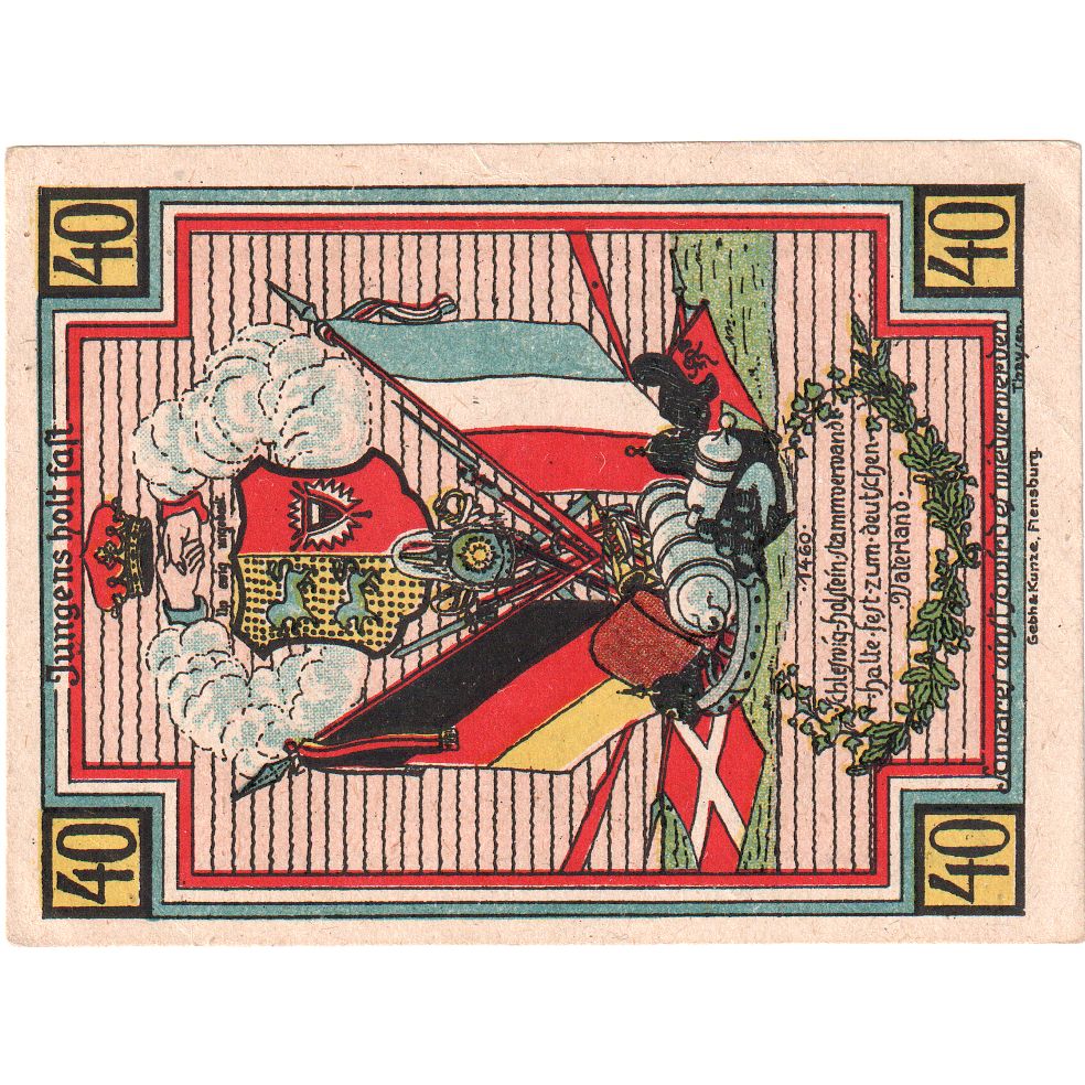 Alemania, Stedesand Gemeinde, 40 Pfennig, 1920-10-10, UNC
