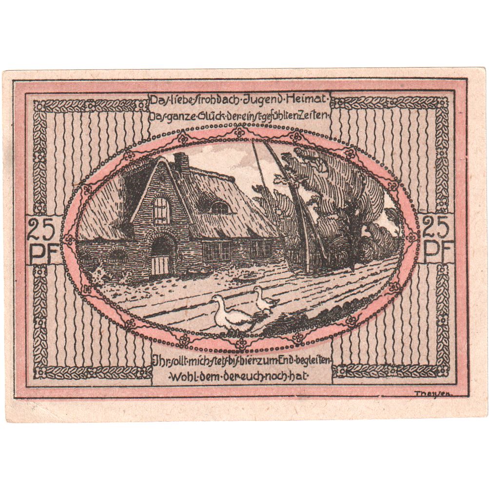 Alemania, Stedesand Gemeinde, 25 Pfennig, 1920-10-10, SC+