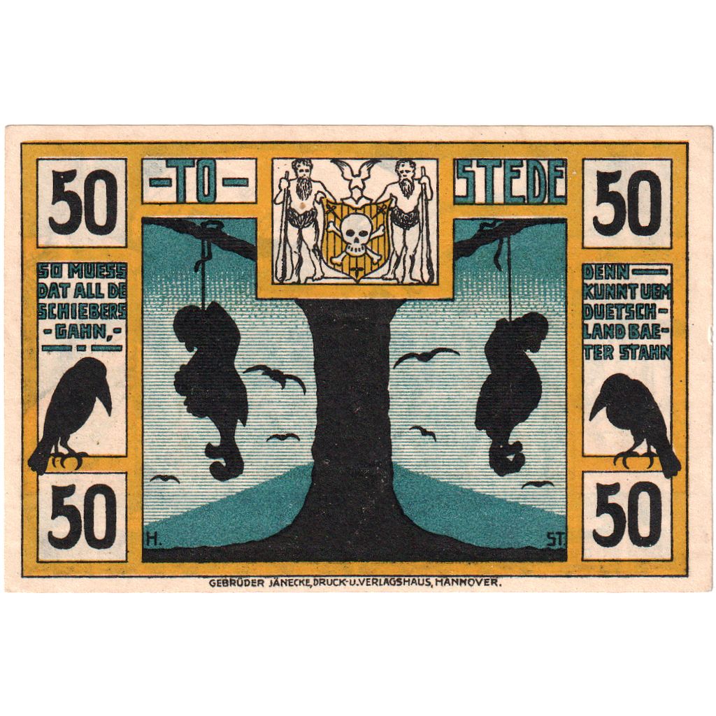 Niemcy, Tostedt, 50 Pfennig, UNC(63)