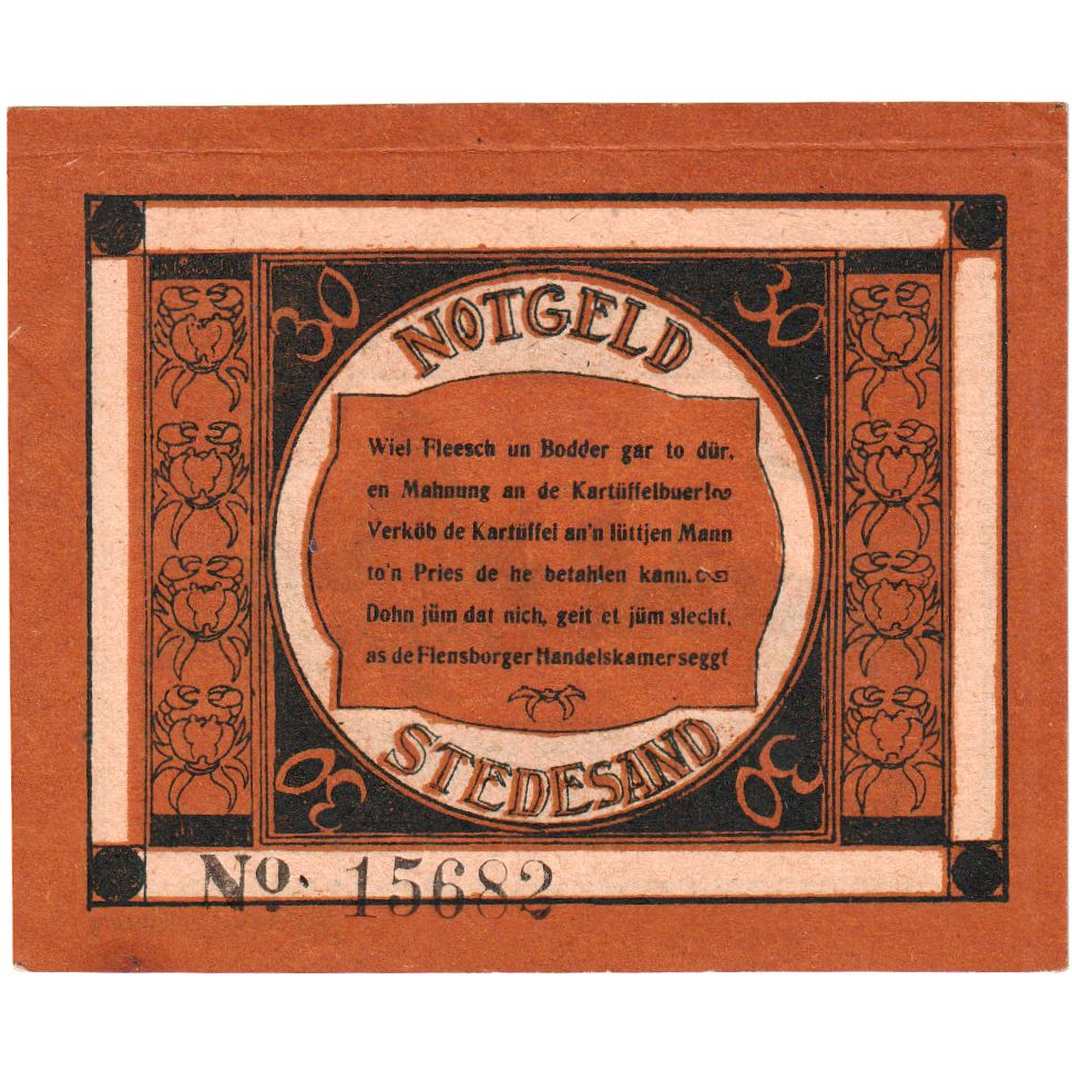Allemagne, Stedesand, 30 Pfennig, 1920-10-10, NEUF