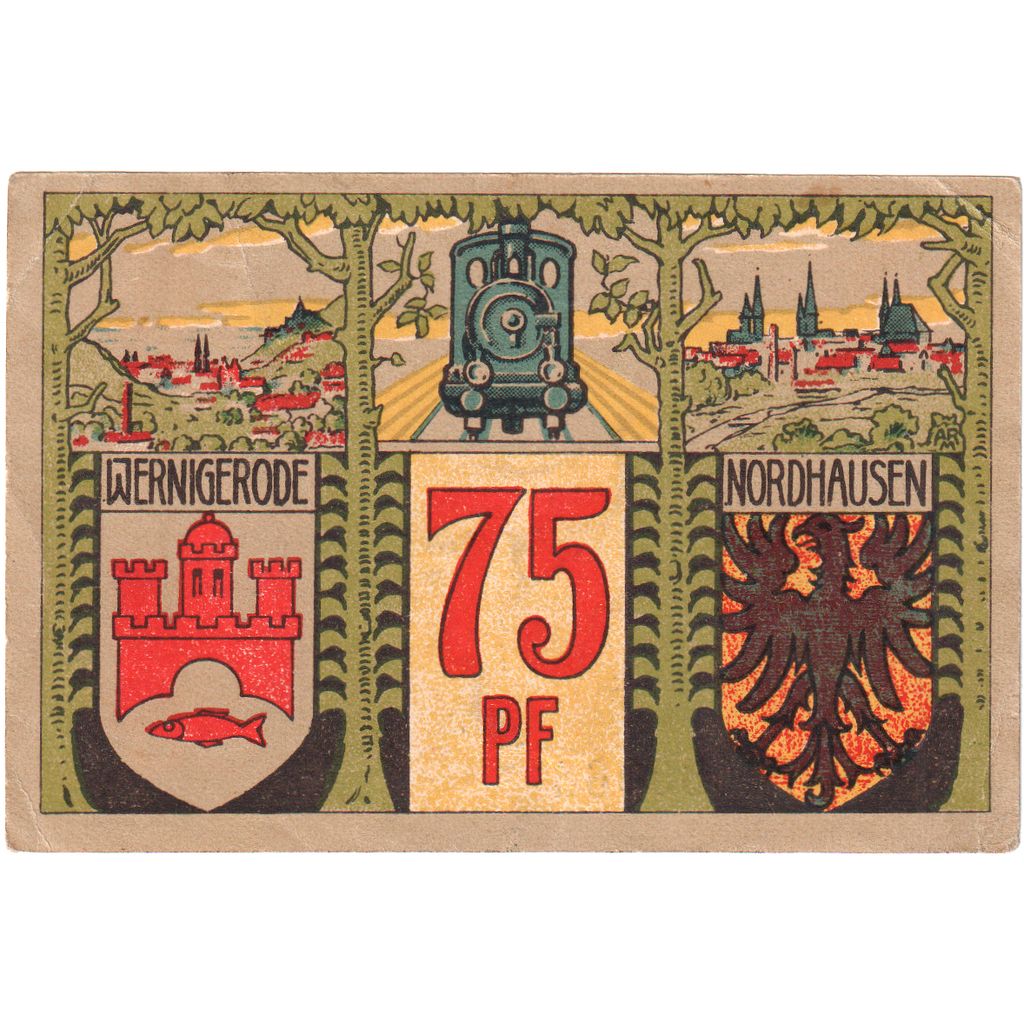 Duitsland, Nordhausen, 75 Pfennig, 1921-03-01, SPL