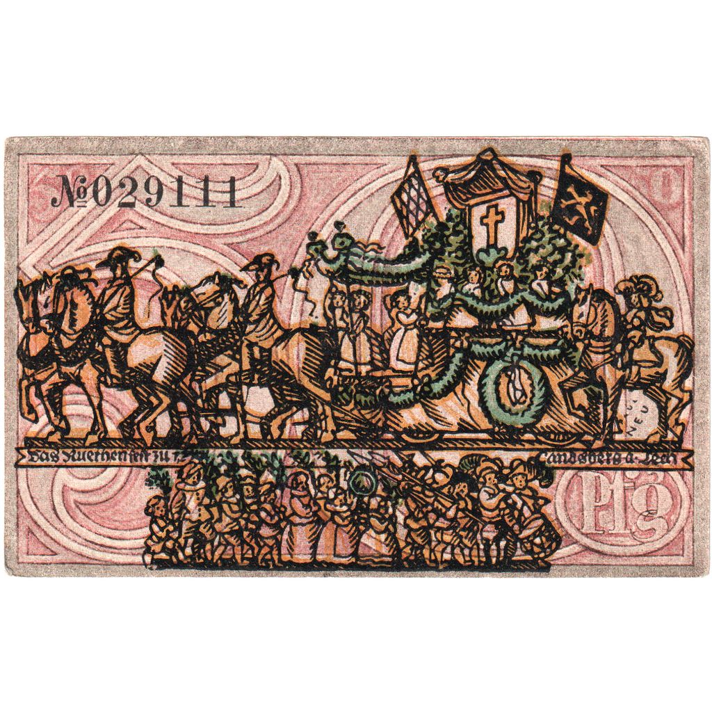 Germany, Landsberg am Lech Stadt, 50 Pfennig, AU(55-58)