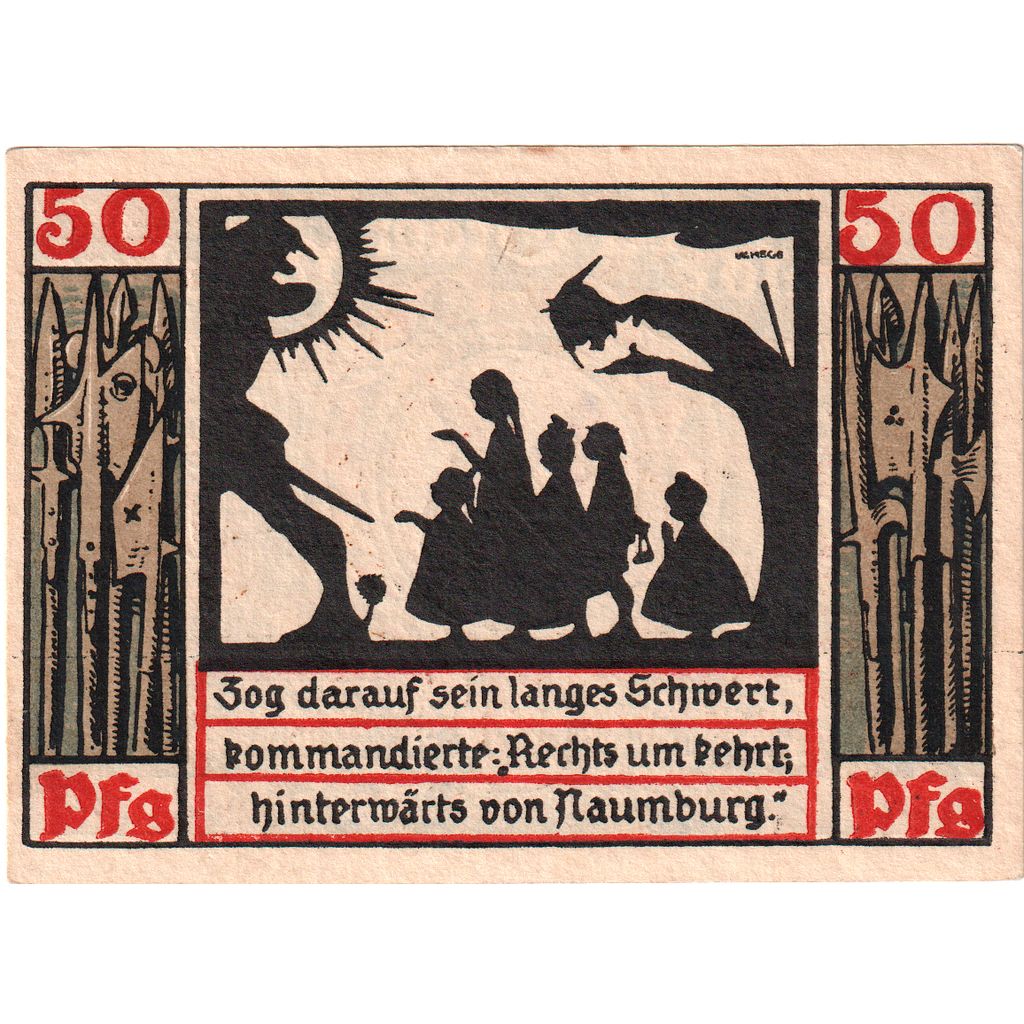Allemagne, Naumburg, 50 Pfennig, 20701, SUP