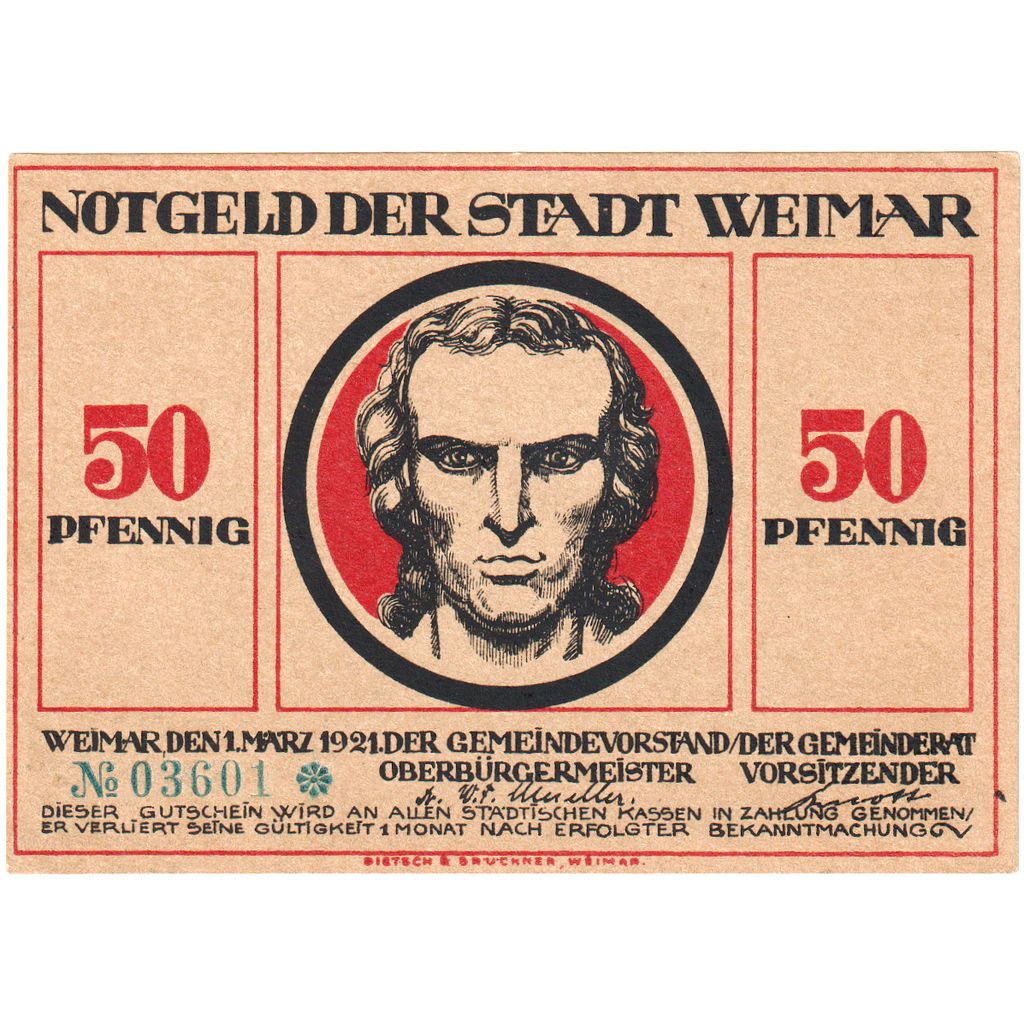 Alemania, Weimar, 50 Pfennig, 1921-03-01, SC
