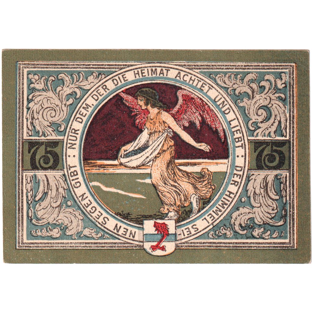 Banknote, Germany, Jacobshagen, 75 Pfennig, ange, 1920, Undated, UNC(65-70)