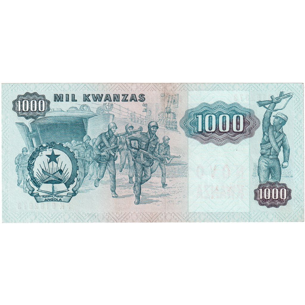 Angola, 1000 Novo Kwanza on 1000 Kwanzas, 1987-11-11, AU(55-58)