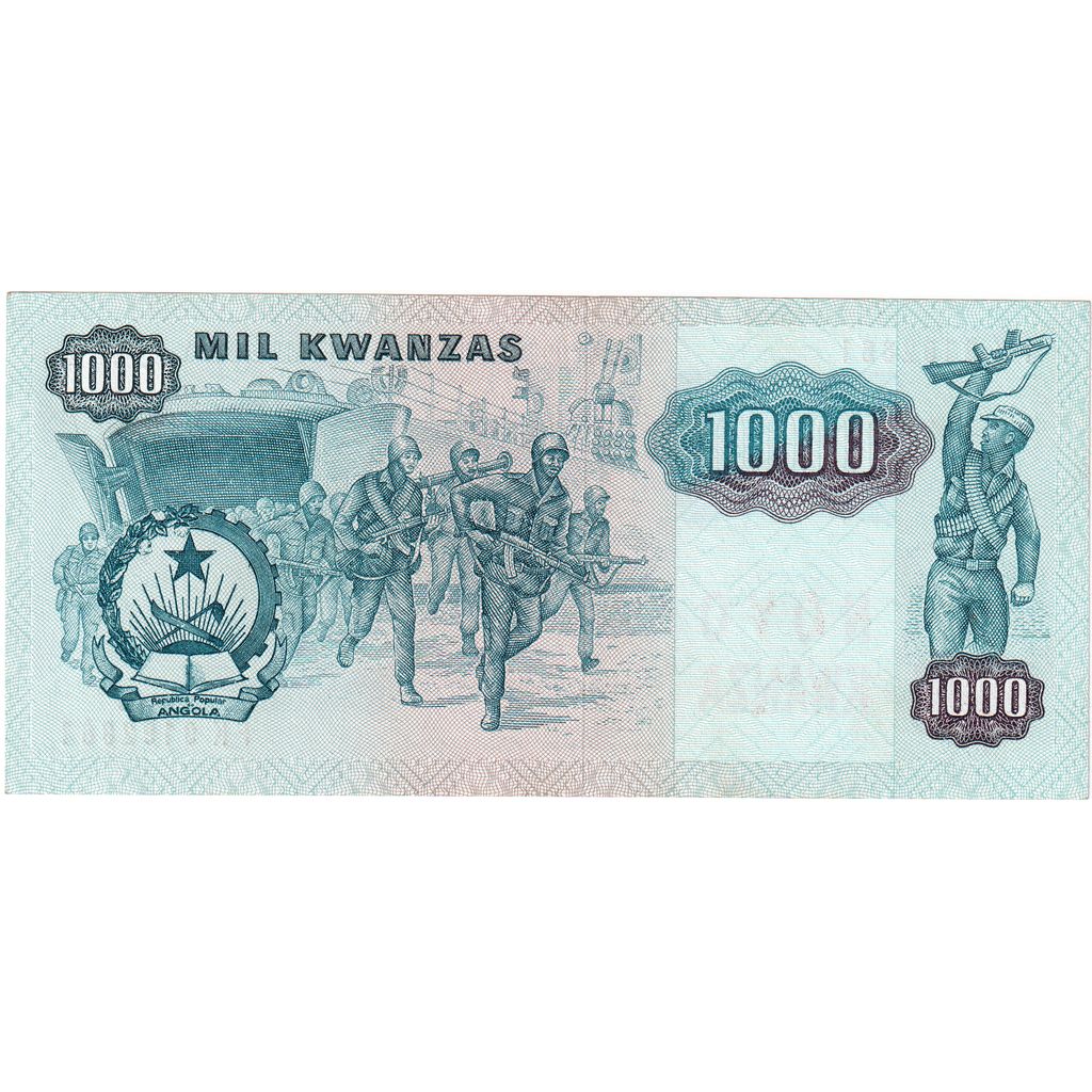 Angola, 1000 Novo Kwanza on 1000 Kwanzas, 1987-11-11, AU(55-58)