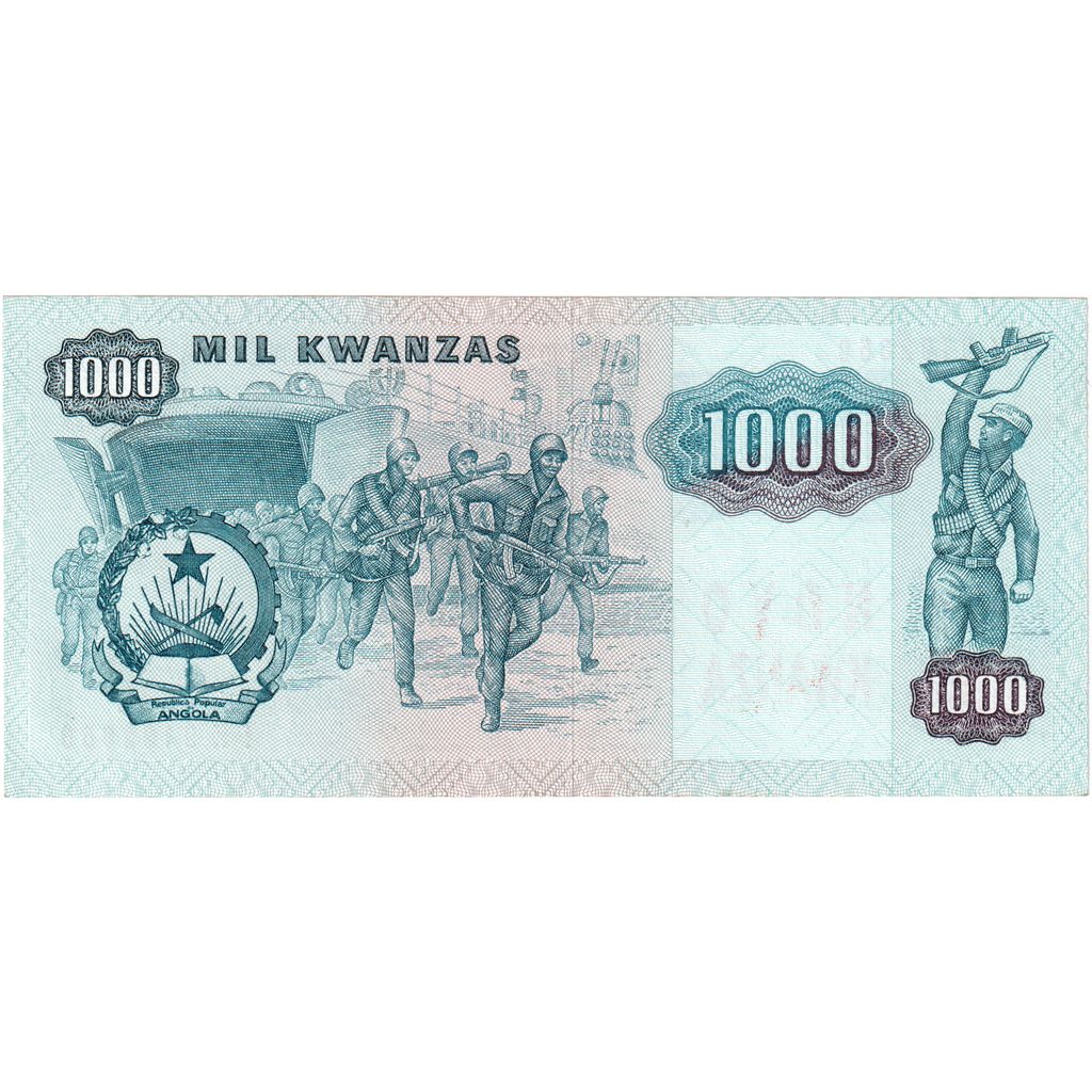 Angola, 1000 Novo Kwanza on 1000 Kwanzas, 1987-11-11, AU(55-58)