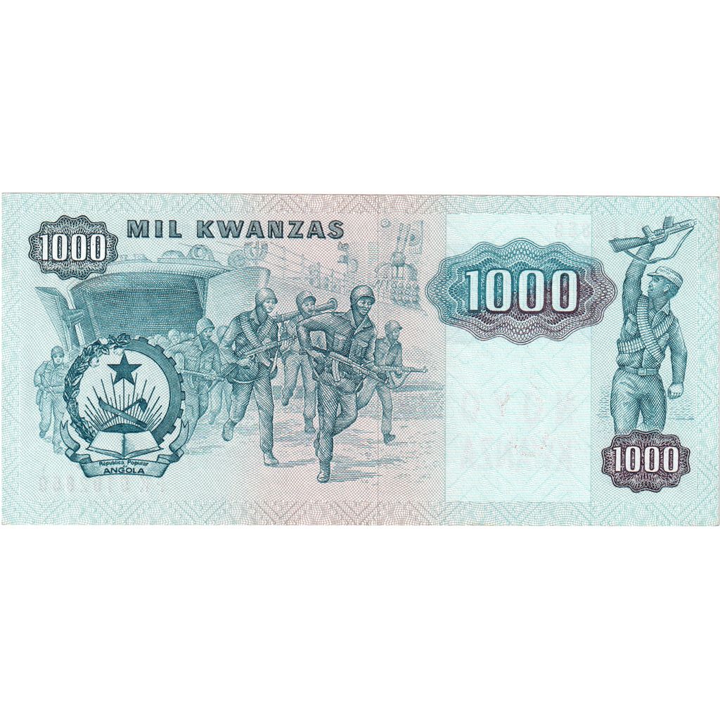 Angola, 1000 Novo Kwanza on 1000 Kwanzas, 1987-11-11, AU(55-58)