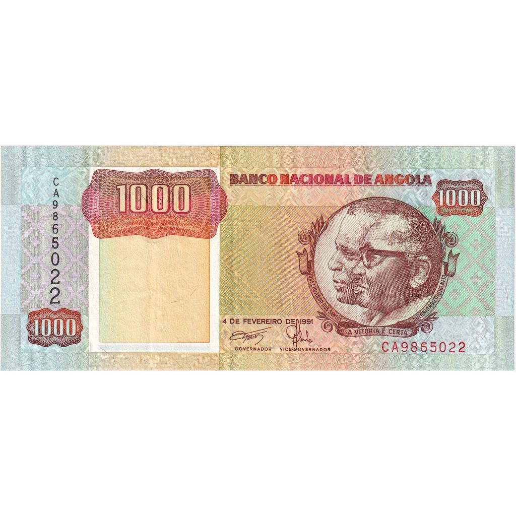 Angola, 1000 Kwanzas, 1991-02-04, UNC(65-70)