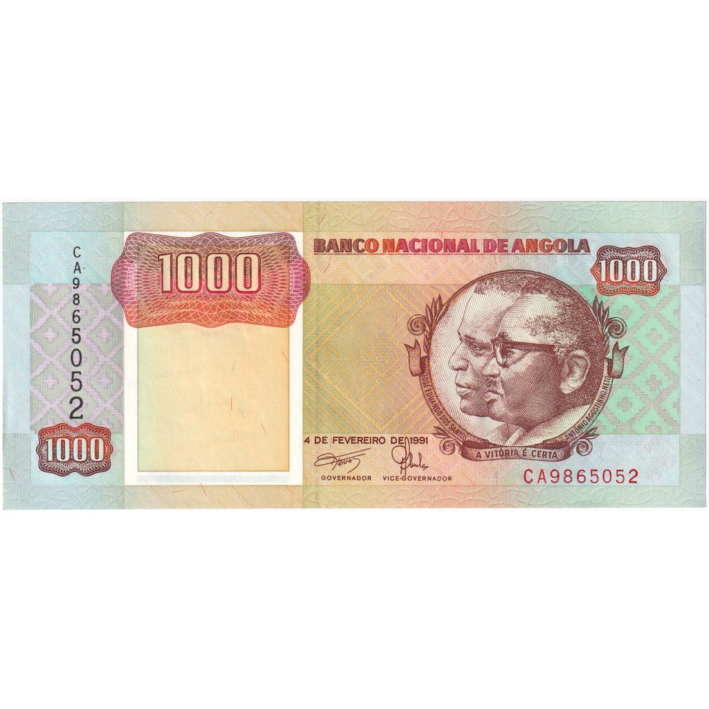 Angola, 1000 Kwanzas, 1991-02-04, UNC(65-70)