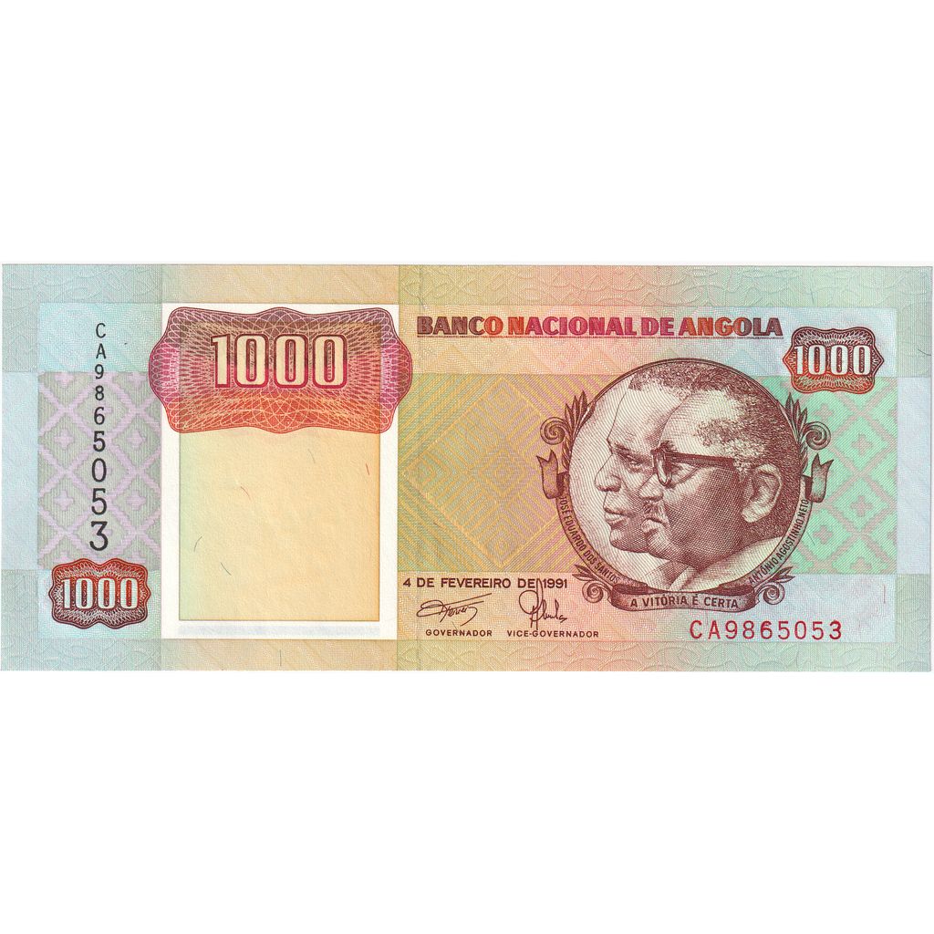 Angola, 1000 Kwanzas, 1991-02-04, UNC(65-70)