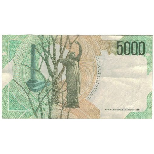 Banknote, Italy, 5000 Lire, Undated (1985), 1985-01-04, KM:111c, EF(40-45)