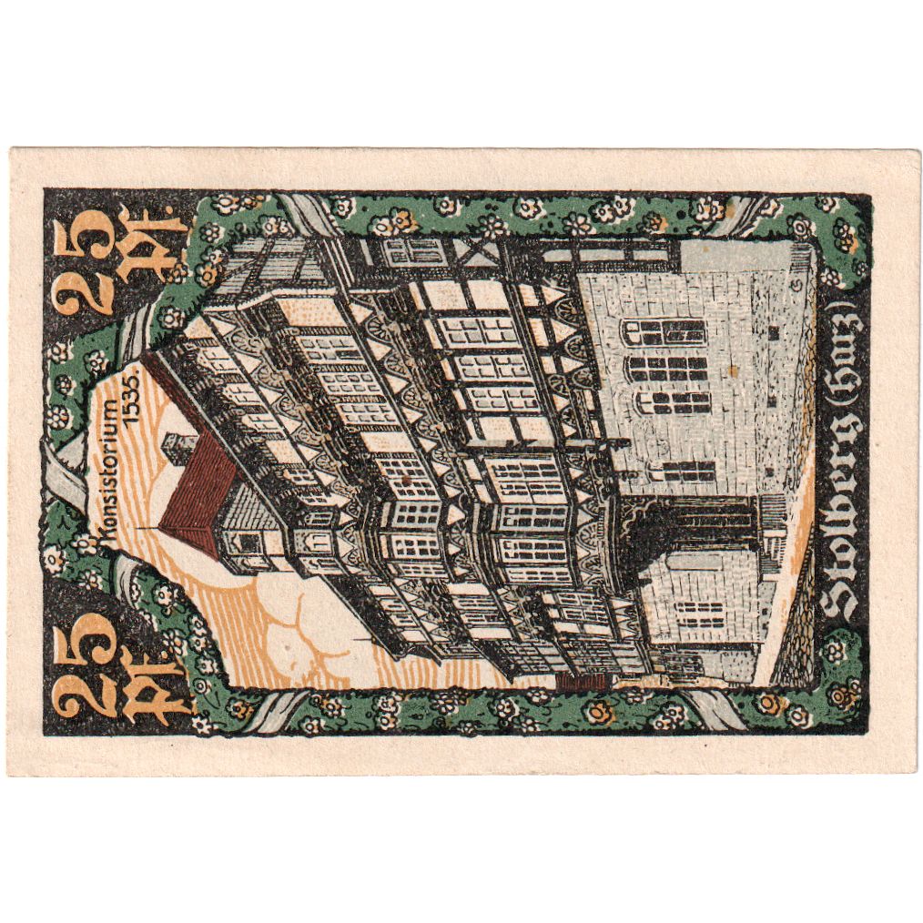 Niemcy, Stolberg, 25 Pfennig, UNC(63)