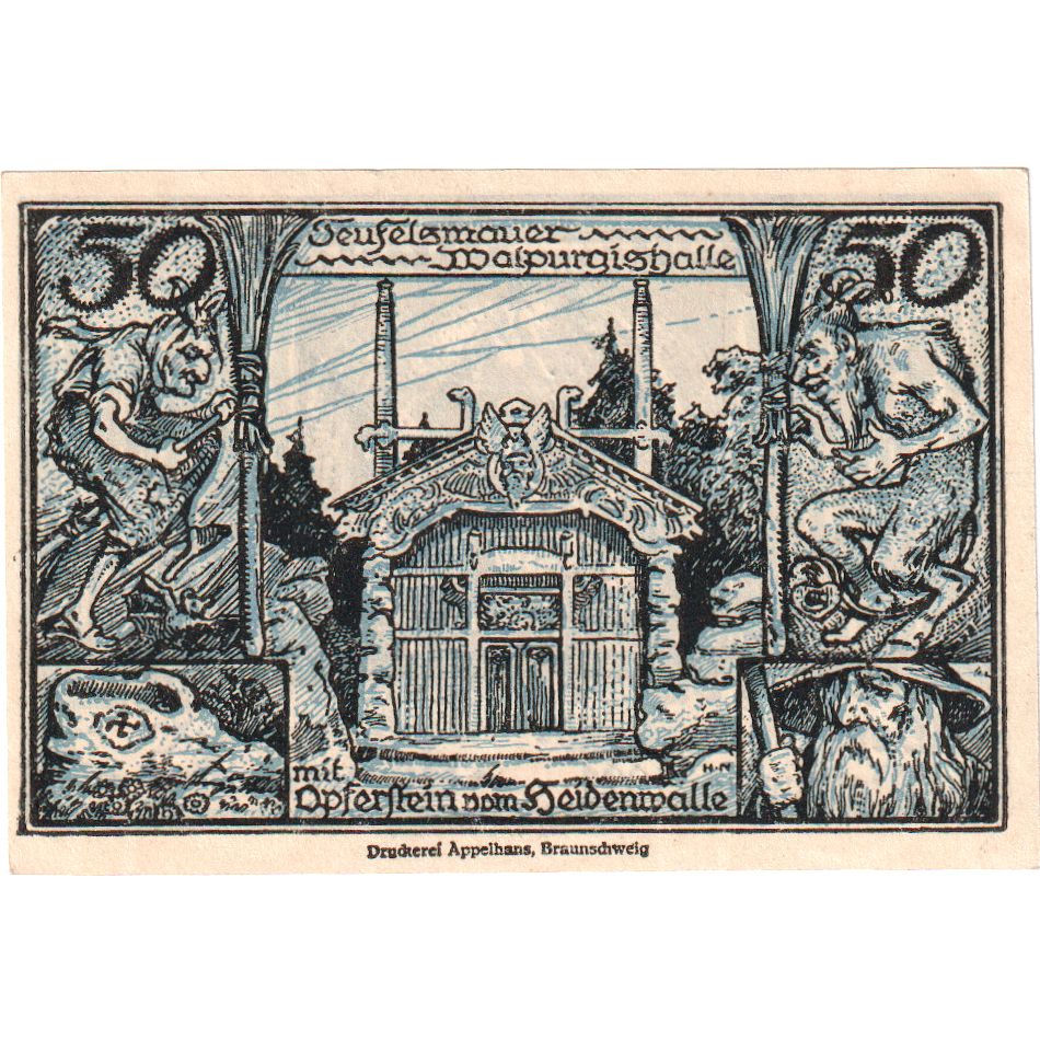 Germany, Thale a.Harz Stadt, 50 Pfennig, 1922-12-31, UNC(63)