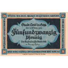 Niemcy, Oels, 25 Pfennig, UNC(63)
