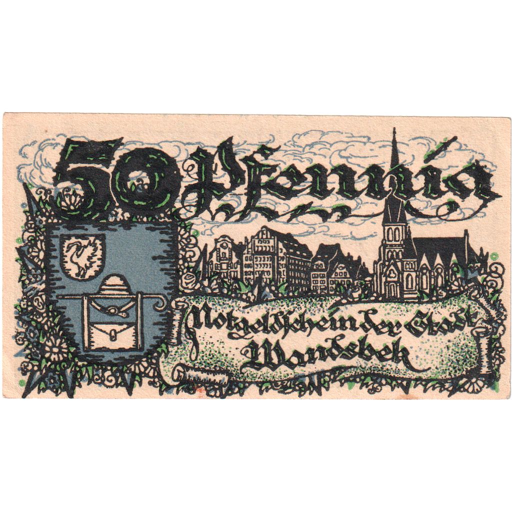 Deutschland, Wandsbek, 50 Pfennig, VZ