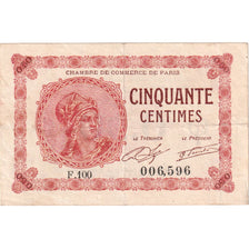 France, 50 Centimes, Other, 1920-03-10, F.100, PARIS, UNC(63)