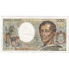 France, 200 Francs, Montesquieu, Y.045, EF(40-45)