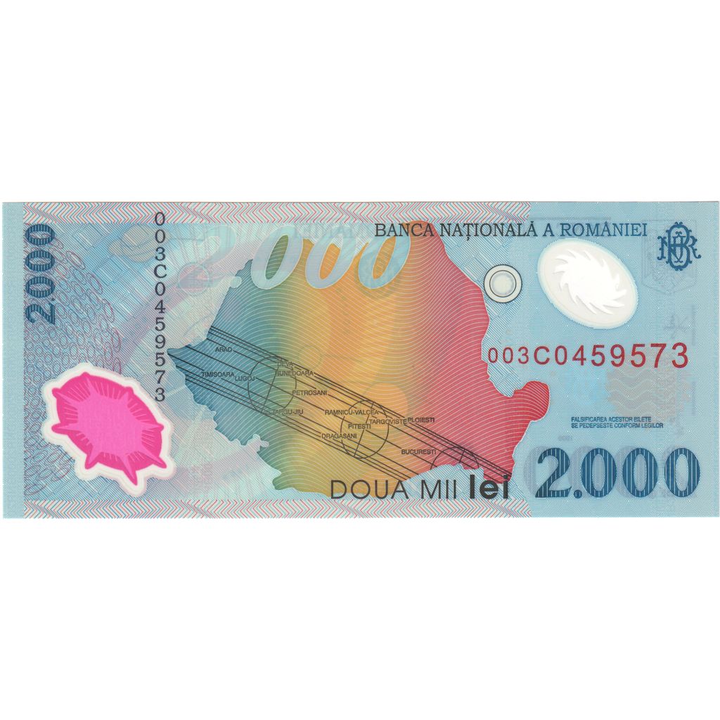 Billete, 2000 Lei, Rumanía, KM:111a, UNC