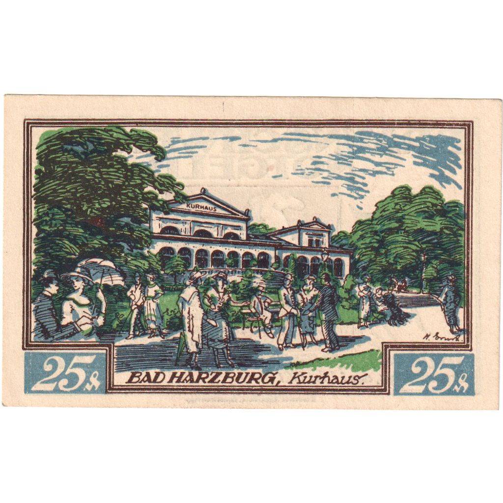 Banknot, Niemcy, Braunschweig Braunschweigische Staatsbank, 25 Pfennig, place