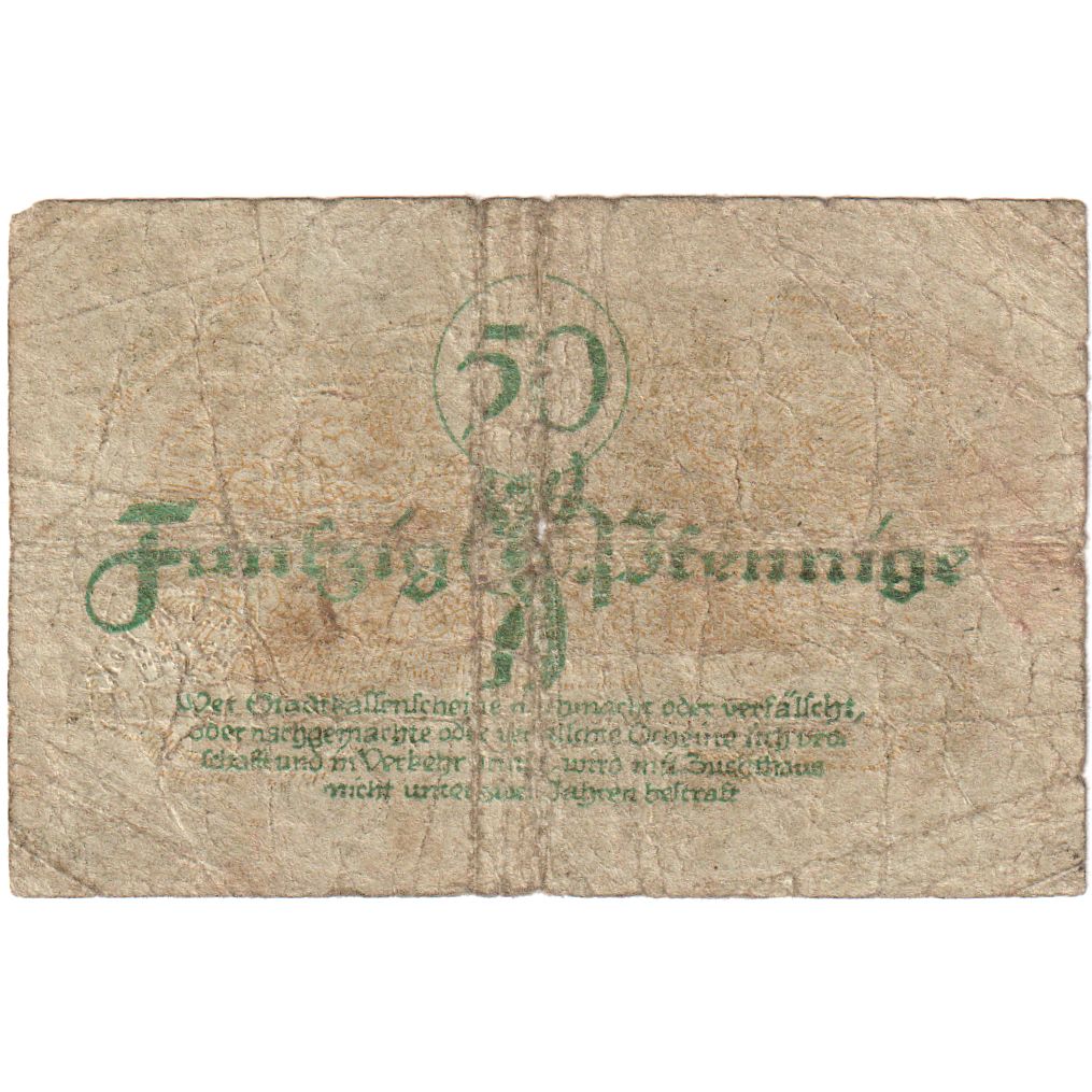 Germany, Berlin, 50 Pfennig, 1920-01-30, 5675254  E, VF(20-25)