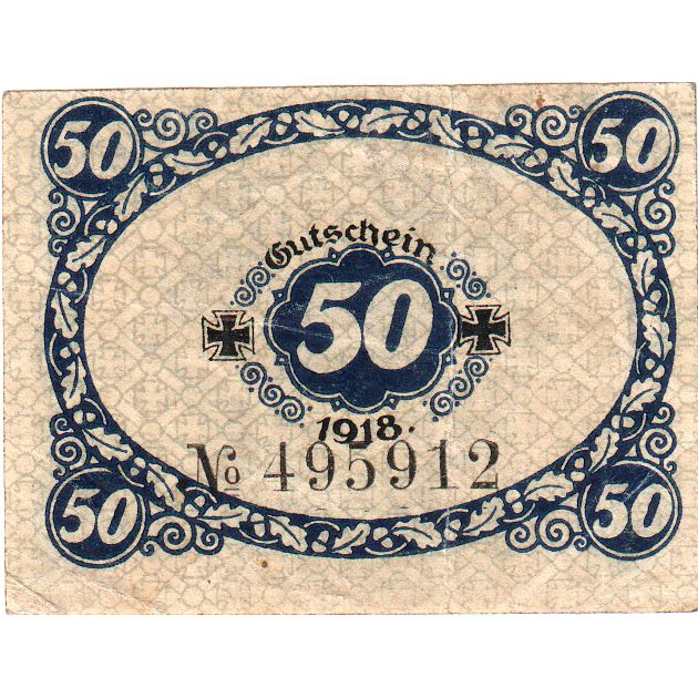 Niemcy, Glauchau, 50 Pfennig, 1919-12-31, 1181, EF(40-45)