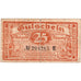 Germany, Elberfeld Stadt, 25 Pfennig, 1919-11-15, VF(20-25)