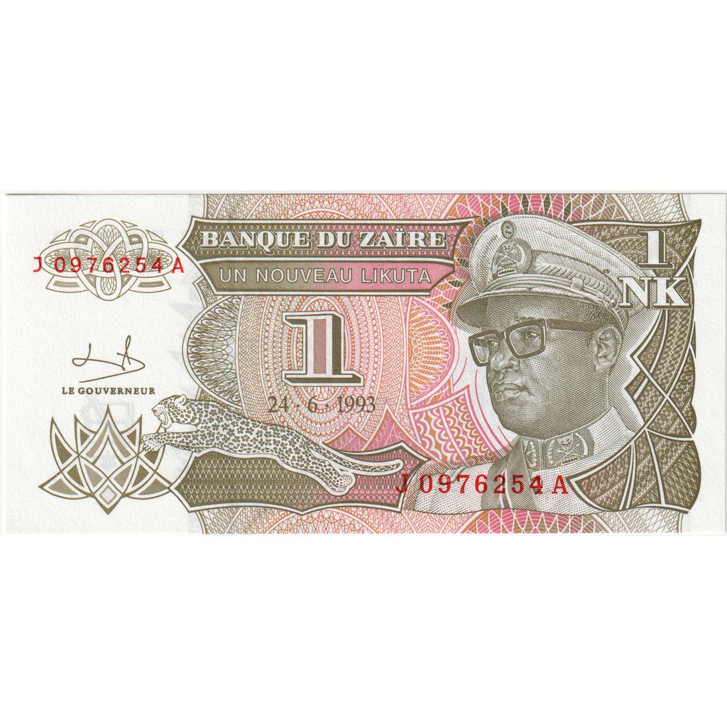 Zaire, 1 Nouveau Likuta, 1993-06-24, UNC(65-70)