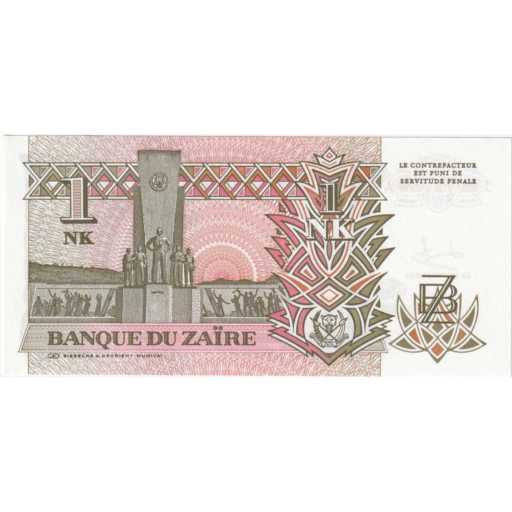 Zaire, 1 Nouveau Likuta, 1993-06-24, UNC(65-70)