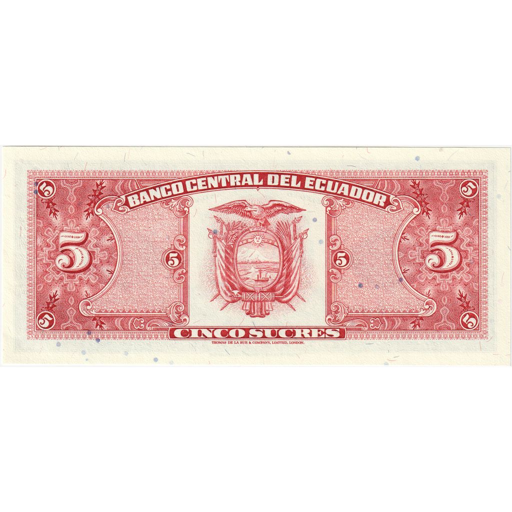 Ecuador, 5 Sucres, 1988-11-22, UNZ