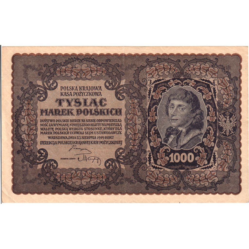 Polen, 1000 Marek, 1919-08-23, TTB