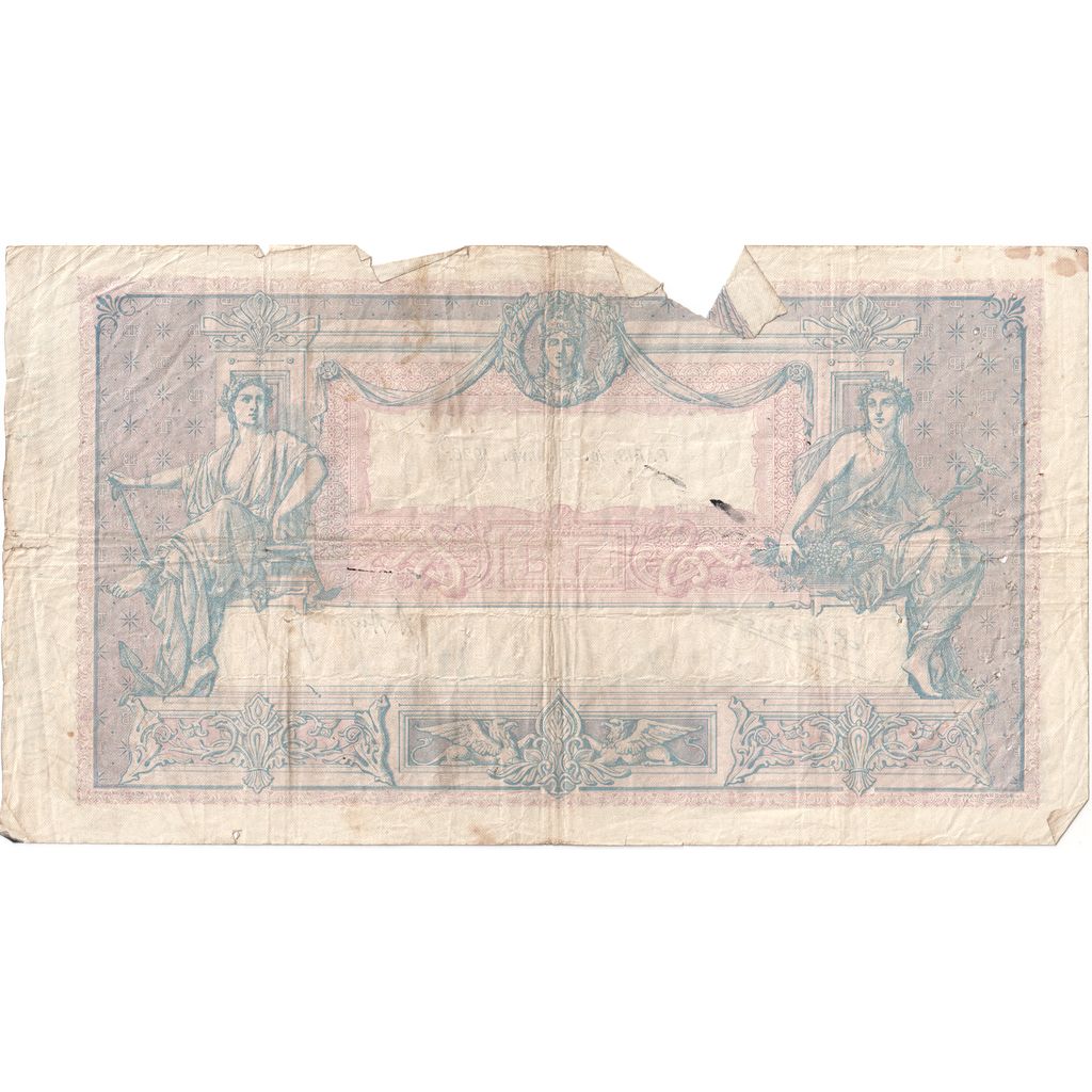 France, 1000 Francs, Bleu et Rose, 1926-01-11, C.2139, VG(8-10)