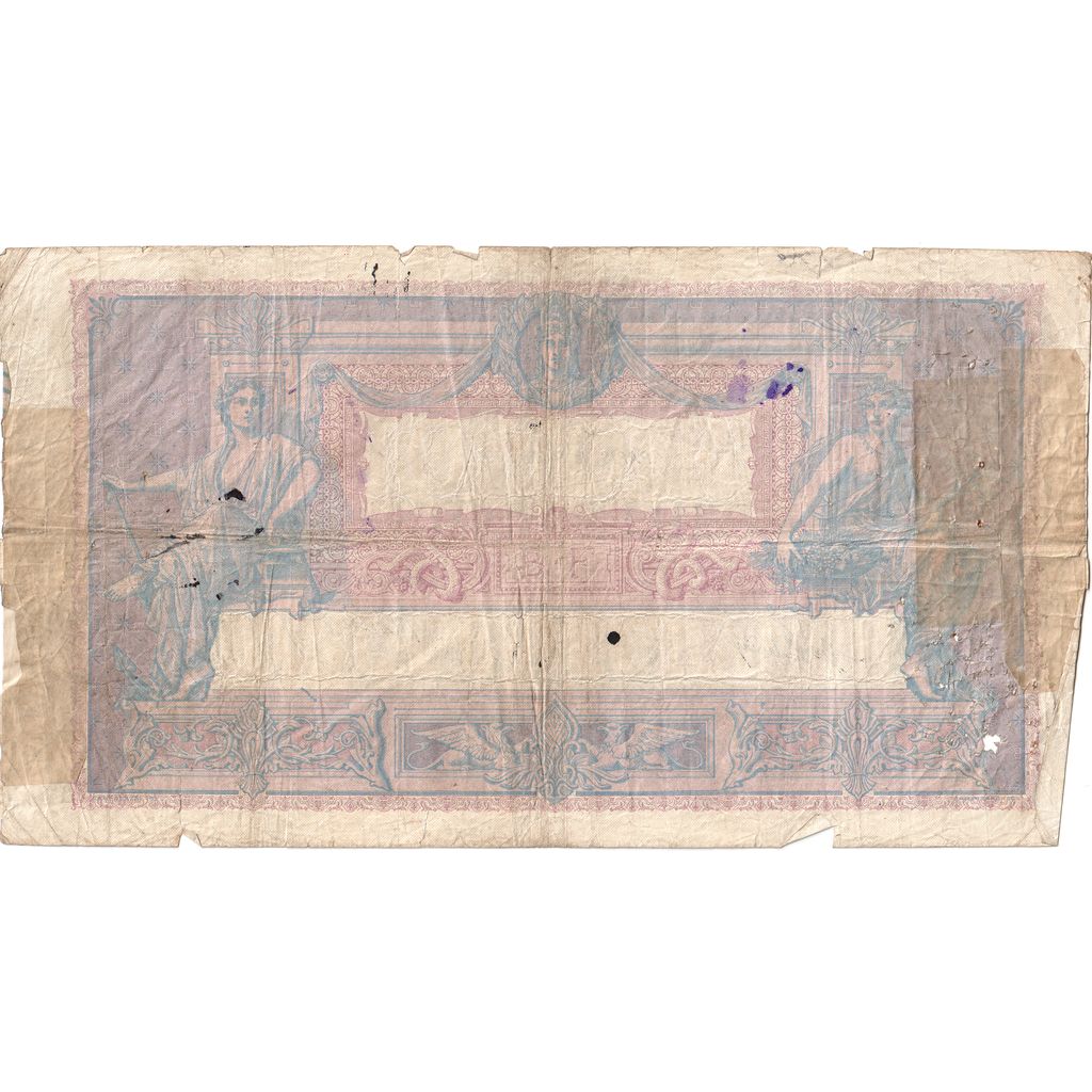 França, 1000 Francs, Bleu et Rose, 1911-03-09, H.737, VF(20-25)