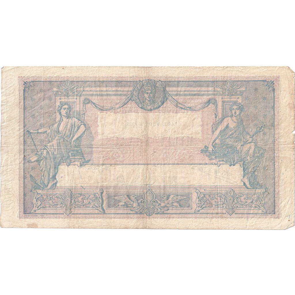 France, 1000 Francs, Bleu et Rose, 1926-05-29, V.2403, VF(30-35)