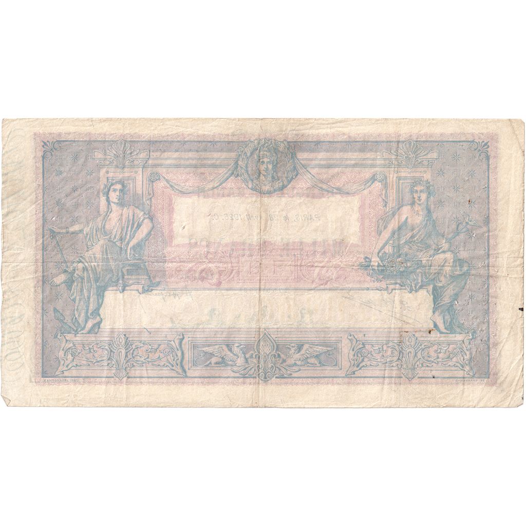 France, 1000 Francs, Bleu et Rose, 1926-04-28, K.2303, VF(30-35)