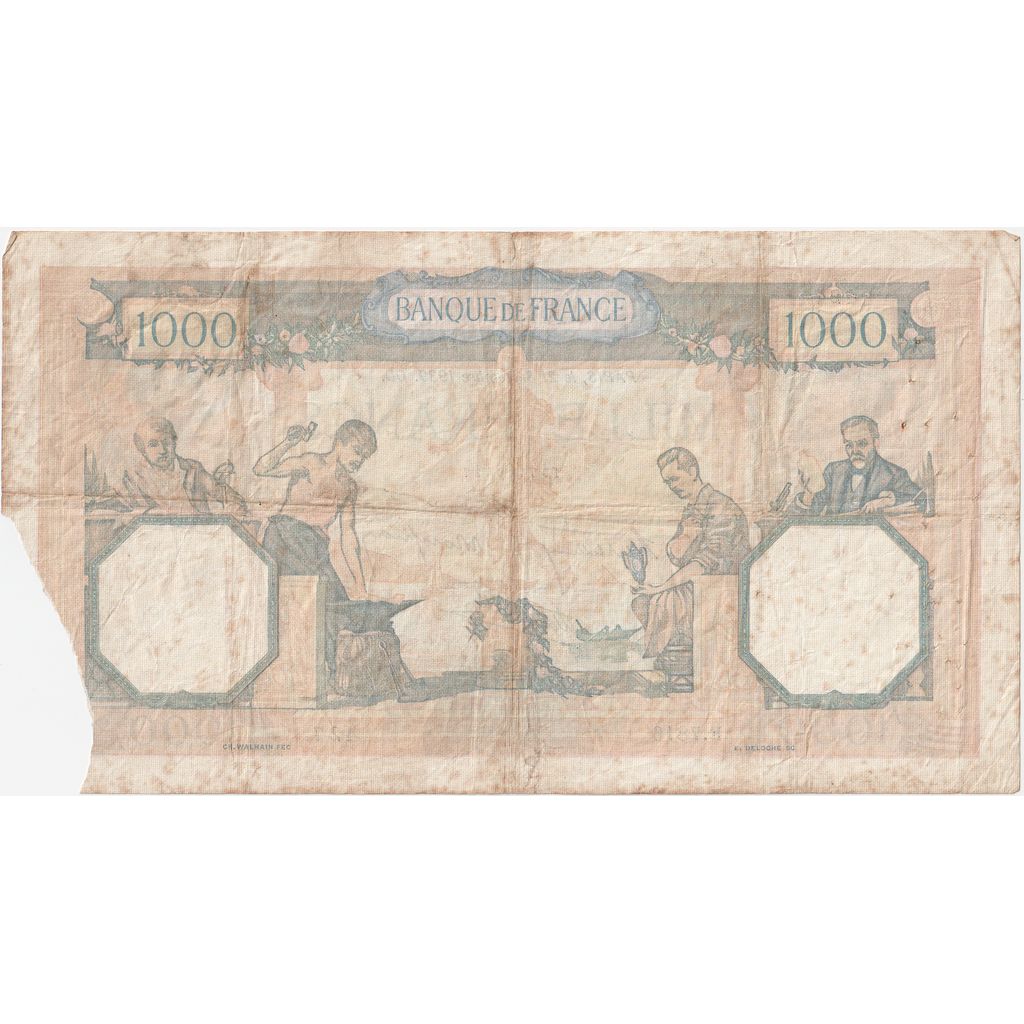 Francia, 1000 Francs, Cérès et Mercure, 1939-09-21, F.7816, RC+